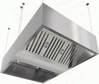 Зонт вытяжной островной коробчатый HICOLD ЗКВОО-1112-1