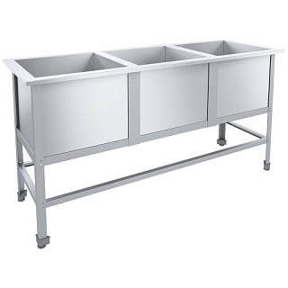 Ванна моечная СТАНДАРТ ЦК ВМО3-480СЦК-М 1650х580х870(890) мм-1