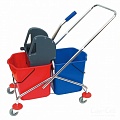 Тележка уборочная,2*25л Ksitex-028AK