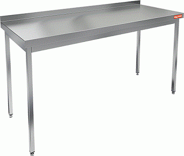 Стол производственный пристенный с бортом без полки HICOLD НСО-15/6Б-1