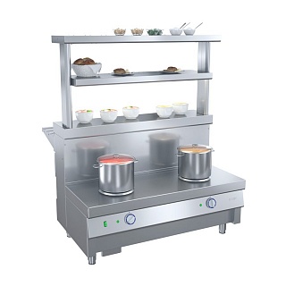 Мармит 1-х блюд 2-х конф. М1-2.1120-02-О без полок Ривьера-1