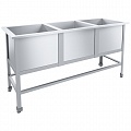 Ванна моечная СТАНДАРТ ЦК ВМО3-480СЦК-М 1650х580х870(890) мм