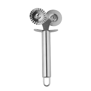 Нож для теста 17,5 см. d=3,8 см. нерж. двойной, ручка нерж. Abert /1/12/-1