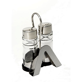 Набор для специй ''Family'' 2пр.нерж.с салфетницей-1