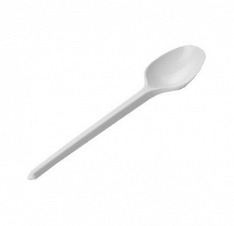 Ложка чайная белая Стандарт, ПС (200 шт/упак, 20 упак/кор)-2