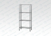 Стеллаж полочный СПЛ 1100*600*1800, полка крашенная 0,8мм 4шт, стойки краш., Мекон