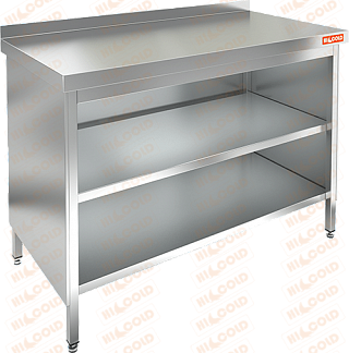 Стол производственный закрытый с 3-х сторон HICOLD НСЗО-16/6Б-1