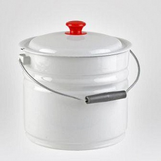 Ведро 10,0л с/кр (белое)-1