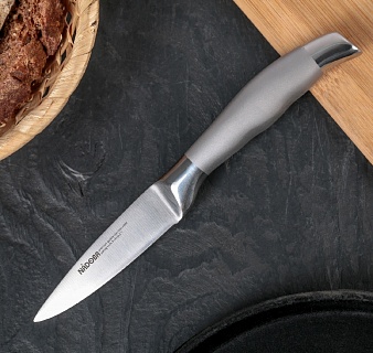 Нож кухонный NADOBA MARTA для овощей, лезвие 9 см, ручка из стали-1