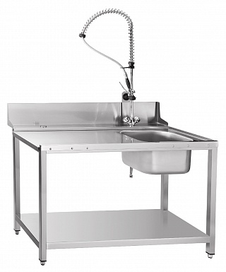 Стол предмоечный СПМП-7-4 душ-стойка (21000808424)-1