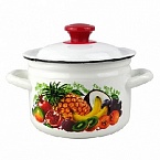Кастрюля 2,0 л цил.борт Эквадор белый 1/8