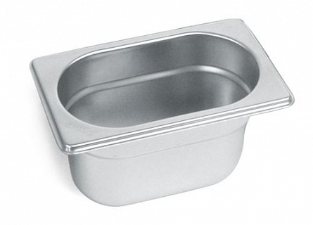 Гастроемкость 1/9 h=100 мм. 1 л. нерж. MGsteel /1/48/-1