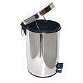 Урна с механизмом поднятия крышки Ksitex GB-5L (хром)