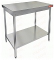 Стол нержавеющий разделочный центральный с полкой HICOLD НСО-10/7П