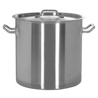 Котел 30 л. нерж. d=35 см. h=32 см. тройное дно с крышк. (индукция) /1/-1