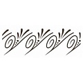 Лента прозрачная 305 м., h=45 мм., толщина 40 мкм "Цветы"