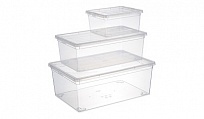 Контейнер для хранения 10,0 л 370*250*140 прозрачный 1/8