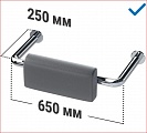 Поручень-опора с подушкой для инвалидов в санитарно-гигиенические комнаты