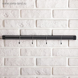 Держатель для ножей магнитный с крючками Доляна, 51 см-1