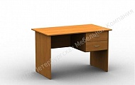 Стол С.П.5 с подвесной тумбой (с 2 ящиками) 1000*700*750, цвет бук 