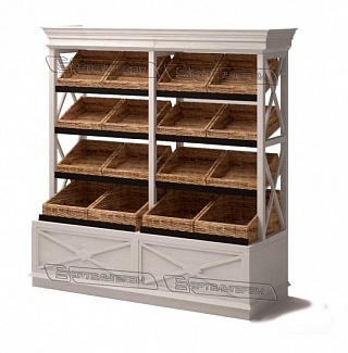 Стеллаж "Прованс" 1000-750-2000-1