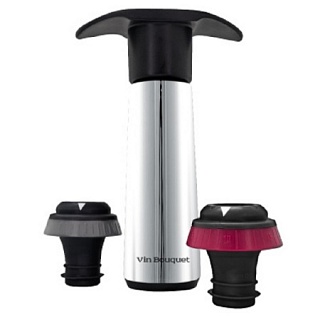 Помпа для вина + 2 пробки вакуумные , нерж. VB /1/12/-1