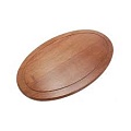 Доска разделочная овальная 350х250х20 с желобом (бук)