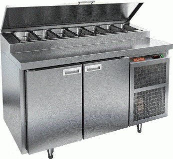 Стол охлаждаемый для пиццы HICOLD PZ2-11/GN (1/6H)-1