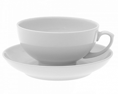 Чайная пара 220 мл "Рубин" белая 12/12-1