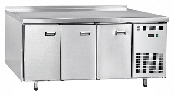 Стол холодильный СХН-70-02 неохлаждаемая столешница с бортом (3 двери) (24120111110)-1