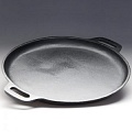 Сковорода чугунная 350/30 с двумя ручками Luxstahl [НЕ206]