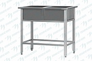 Ванна моечная ВМСр - 500/2 "Retail", 2 отв. д/смесит.