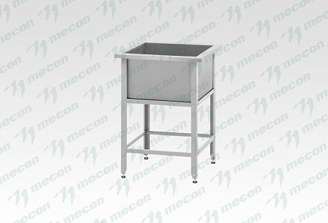 Ванна моечная ВМСн - 630 (630*630*860) "Norma Inox", 1 м/о 530*530*350 (ножка угловая)-1