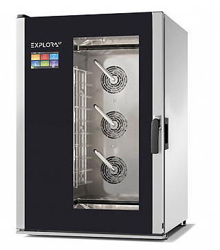 Пароконвектомат PIRON PF1410 EXPLORA LT (10 GN1/1 или 600х400, 15,8кВт, 810x900x1210 мм)-1