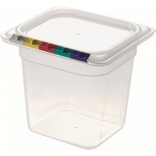 Гастроемкость 1/6 h=150 мм, 2,2 л, п/п прозрачная /1/8/-1