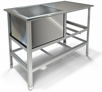 Ванна моечная с крылом ВМ-32/500-1