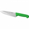 Шеф-нож PRO-Line 20 см, зеленая пластиковая ручка, P.L. Proff Cuisine
