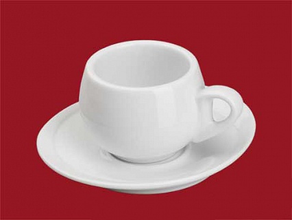 Чайная пара (поз 13) 155мл ''Collage'' 150мл, блюдце овал 14,7*13-1