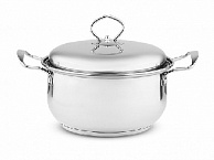 Кастрюля нерж Серебрянка ТРС груш. 5,0 л, мет/кр 1/12
