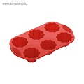 Силиконовая форма для 6 конических маффинов NADOBA MILA 29x17x3.7 см 762014