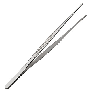 Щипцы (пинцет) 30 см. прямые, нерж. MGsteel /1/100/-1