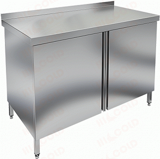 Стол производственный пристенный с 2-мя полками HICOLD НСЗ-12/6Б-1