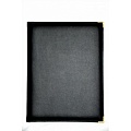 Папка-меню 32,5*24 кож.зам.-шелк черная