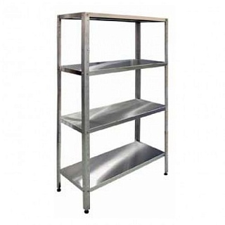 Стеллаж полочный СПЛн 1300*700*1800 "Norma Inox" (полка сплошная 4 шт.)-1