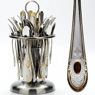 Набор стол/приб 25пр на подст. мет(х6) 23099-1