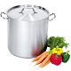 Котел 50,3 л. нерж. d=40 см. h=40 см. с крышк. (индукция) Proff MGSteel (20084)
