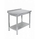 Стол универсальный Luxstahl СПУ-10/6 со сплошной полкой нерж.