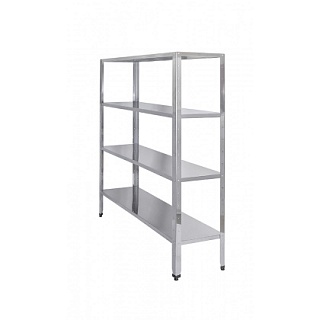 Стеллаж кухонный Luxstahl СР-1800*2000*400/4 нерж.-1