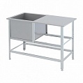 Ванна моечная со столом ВСМС-Б-1.700-1550.800-02-К