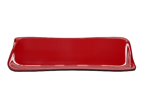 Тарелка прямоугольная 21.5 * 14 см.  ч/кр-1